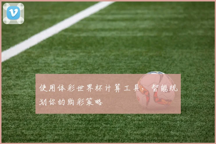 使用体彩世界杯计算工具，智能规划你的购彩策略